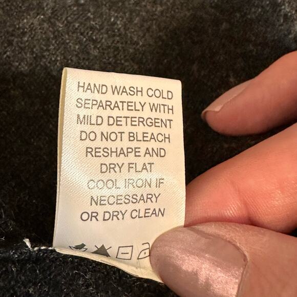 Cashmere Open Front Cardigan Trumpet Sleeves Sz S - Picture 7 of 9